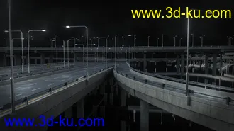 高速公路模型,道路模型,交通标志,广告牌模型,立交桥,高架桥模型,弯道,坡道,环路模型的图片