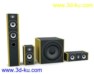 音箱模型合集共17个的图片