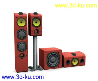 音箱模型合集共17个的图片