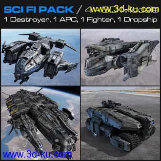 科幻机械,宇宙飞船模型,星球大战舰,未来战争机器,陆地战车模型的图片