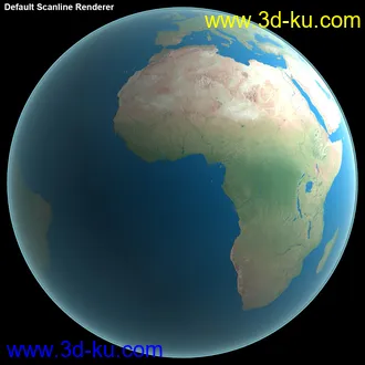 地滚3D模型,高精度地球模型,16K分辨率地球,FBX格式的图片