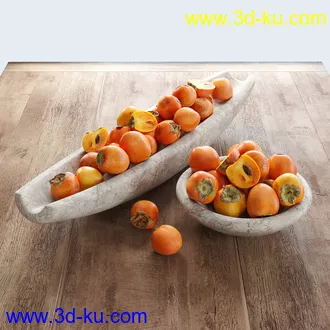 石榴模型,梨子模型,无花果模型,柿子模型,水果模型的图片