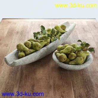 石榴模型,梨子模型,无花果模型,柿子模型,水果模型的图片