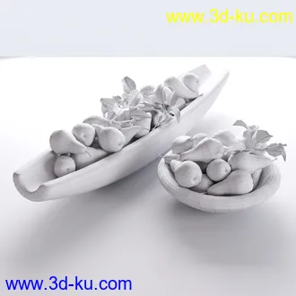石榴模型,梨子模型,无花果模型,柿子模型,水果模型的图片
