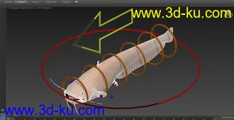 鲶鱼模型,塘鲺模型,带绑定,3dmax格式的图片6