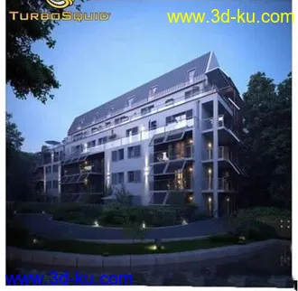 房屋场景模型,白天和黑夜场景模型,max的图片