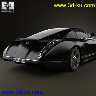 迈巴赫exelero跑车模型,迈巴赫汽车模型,obj,max,3ds的图片9
