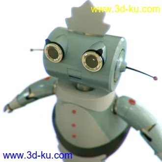 家庭卡通机器人3D模型的图片3