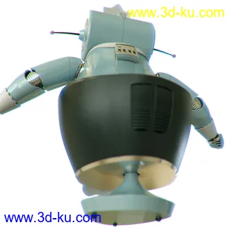 家庭卡通机器人3D模型的图片4