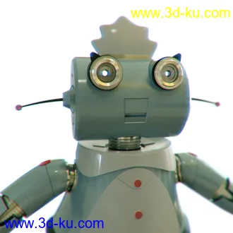 家庭卡通机器人3D模型的图片5