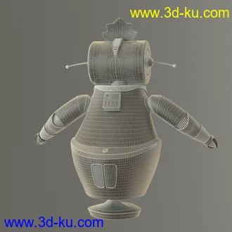 家庭卡通机器人3D模型的图片7