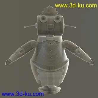 家庭卡通机器人3D模型的图片