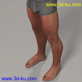 长胡子的男人模型,中年大叔模型,max格式的图片3