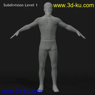 长胡子的男人模型,中年大叔模型,max格式的图片5