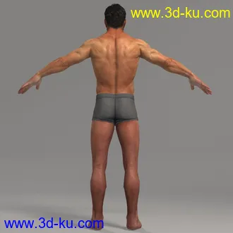 长胡子的男人模型,中年大叔模型,max格式的图片10