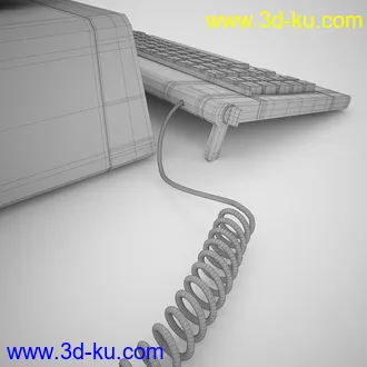 复古的ibm台式电脑模型,旧电脑模型的图片