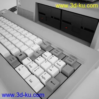 复古的ibm台式电脑模型,旧电脑模型的图片