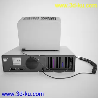 复古的ibm台式电脑模型,旧电脑模型的图片
