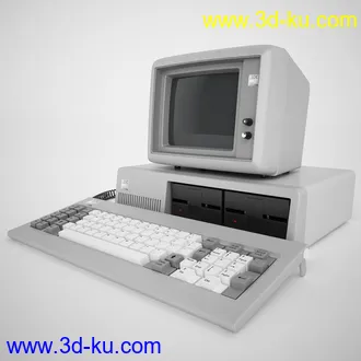 复古的ibm台式电脑模型,旧电脑模型的图片