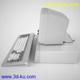 复古的ibm台式电脑模型,旧电脑模型的图片