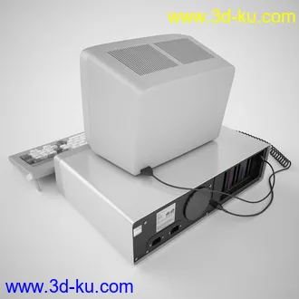 复古的ibm台式电脑模型,旧电脑模型的图片