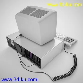 复古的ibm台式电脑模型,旧电脑模型的图片