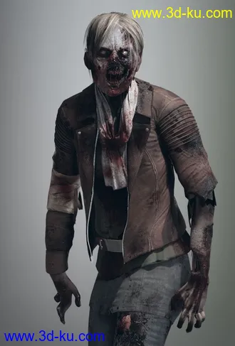 高精度僵尸模型,游戏角色僵尸模型的图片