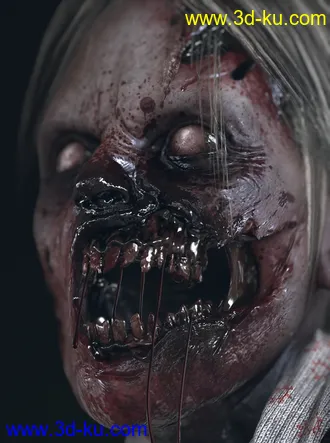 高精度僵尸模型,游戏角色僵尸模型的图片