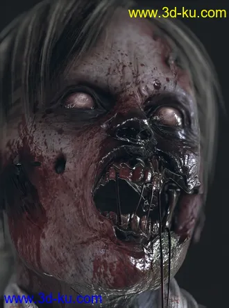 高精度僵尸模型,游戏角色僵尸模型的图片