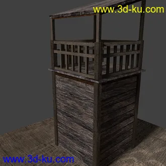 瞭望塔模型,木塔模型的图片