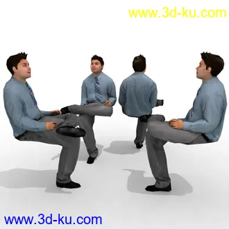 16个职场人物模型的图片