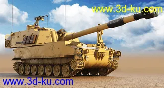 坦克模型,M109A6坦克模型的图片