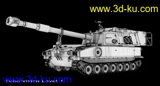 坦克模型,M109A6坦克模型的图片