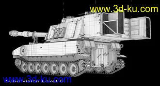 坦克模型,M109A6坦克模型的图片