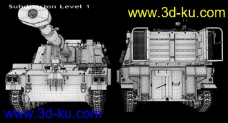 坦克模型,M109A6坦克模型的图片