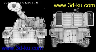 坦克模型,M109A6坦克模型的图片