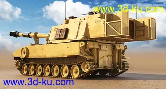 坦克模型,M109A6坦克模型的图片
