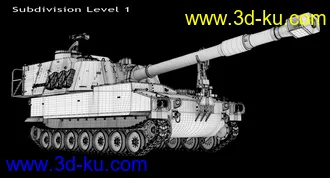 坦克模型,M109A6坦克模型的图片