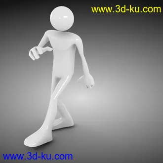 卡通人物模型,透明人模型,泥人模型,小白人模型的图片