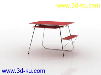 电脑桌子模型合集共8个的图片