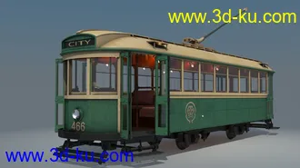 电车模型,电车车箱模型,X-1级电车466号车箱模型的图片