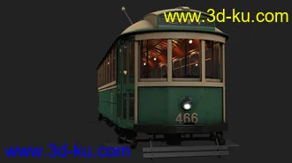 电车模型,电车车箱模型,X-1级电车466号车箱模型的图片