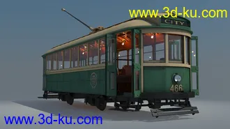 电车模型,电车车箱模型,X-1级电车466号车箱模型的图片