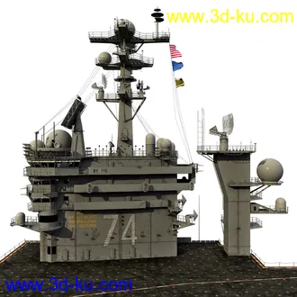斯坦尼斯号航空母舰模型,USS John C Stennis CVN-74航空母舰模型的图片