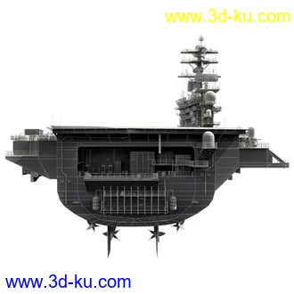 斯坦尼斯号航空母舰模型,USS John C Stennis CVN-74航空母舰模型的图片