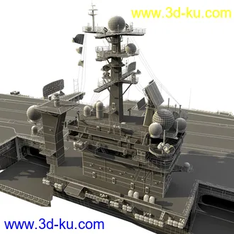 斯坦尼斯号航空母舰模型,USS John C Stennis CVN-74航空母舰模型的图片