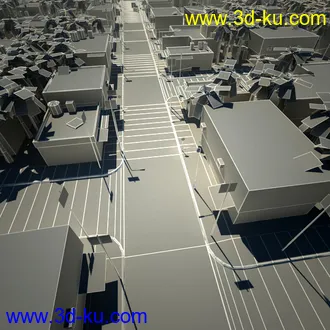 阿拉伯城市模型,阿拉伯建筑,沙漠城市模型,阿拉伯风格街道模型的图片1