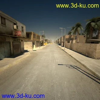 阿拉伯城市模型,阿拉伯建筑,沙漠城市模型,阿拉伯风格街道模型的图片14