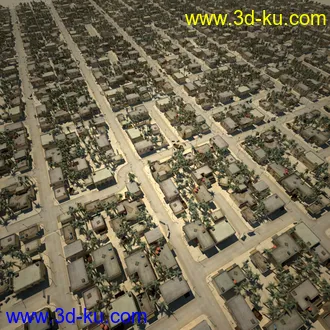 阿拉伯城市模型,阿拉伯建筑,沙漠城市模型,阿拉伯风格街道模型的图片19