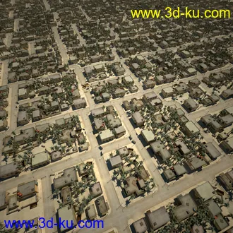 阿拉伯城市模型,阿拉伯建筑,沙漠城市模型,阿拉伯风格街道模型的图片20